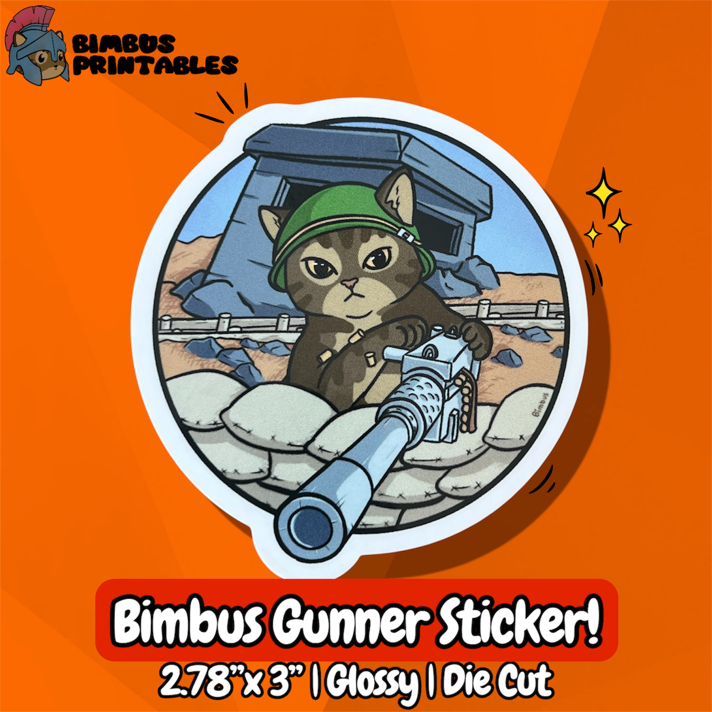 Bimbus Gunner Sticker