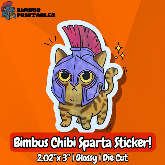 Chibi Sparta Bimbus Sticker