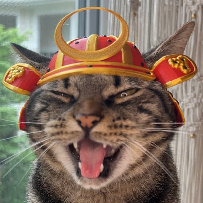 Samurai Bimbus Cat Helmet