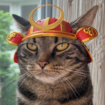 Samurai Bimbus Cat Helmet