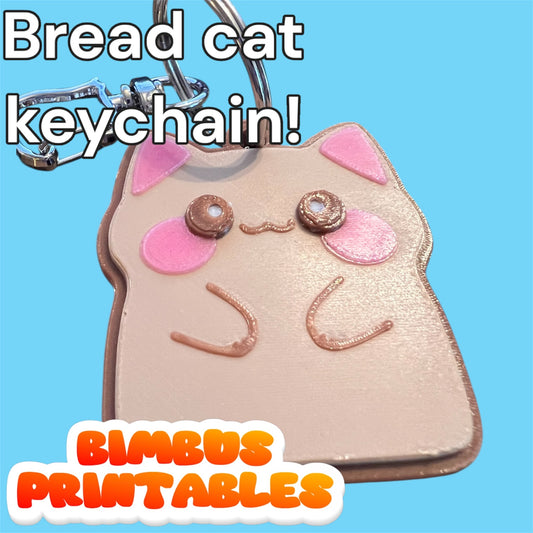 Bread Cat Keychain