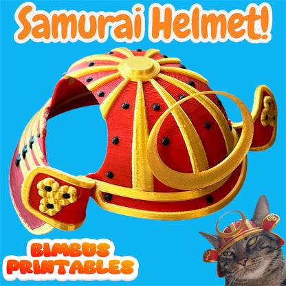 Samurai Bimbus Cat Helmet